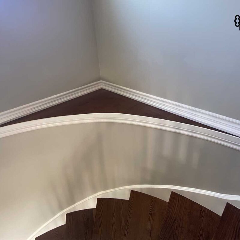 Baseboard & Shoemold​ in stairs