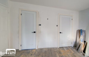 Doors and floors in bedroom