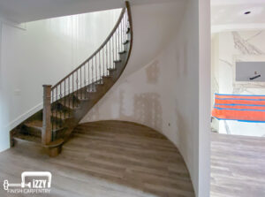 Wooden floors and staircase