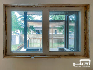 Wooden window frame